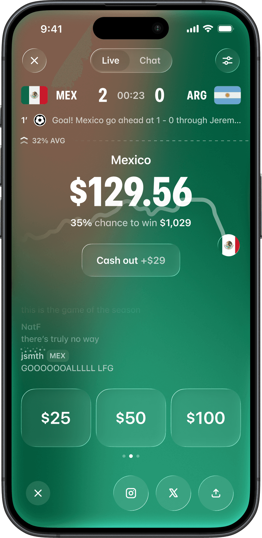 Live trading