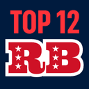 Top 12 RB Fantasy Football Weeks 1-18 (PPR)