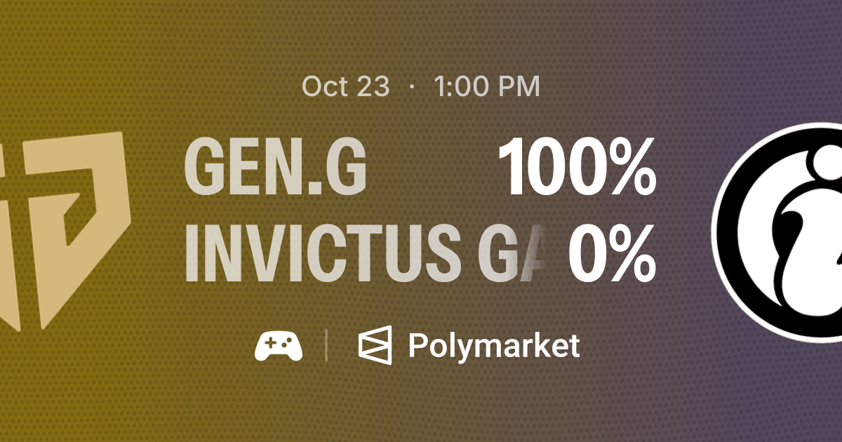 Invictuse Gen.G Esports vs. Invictus Gaming | Polymarket