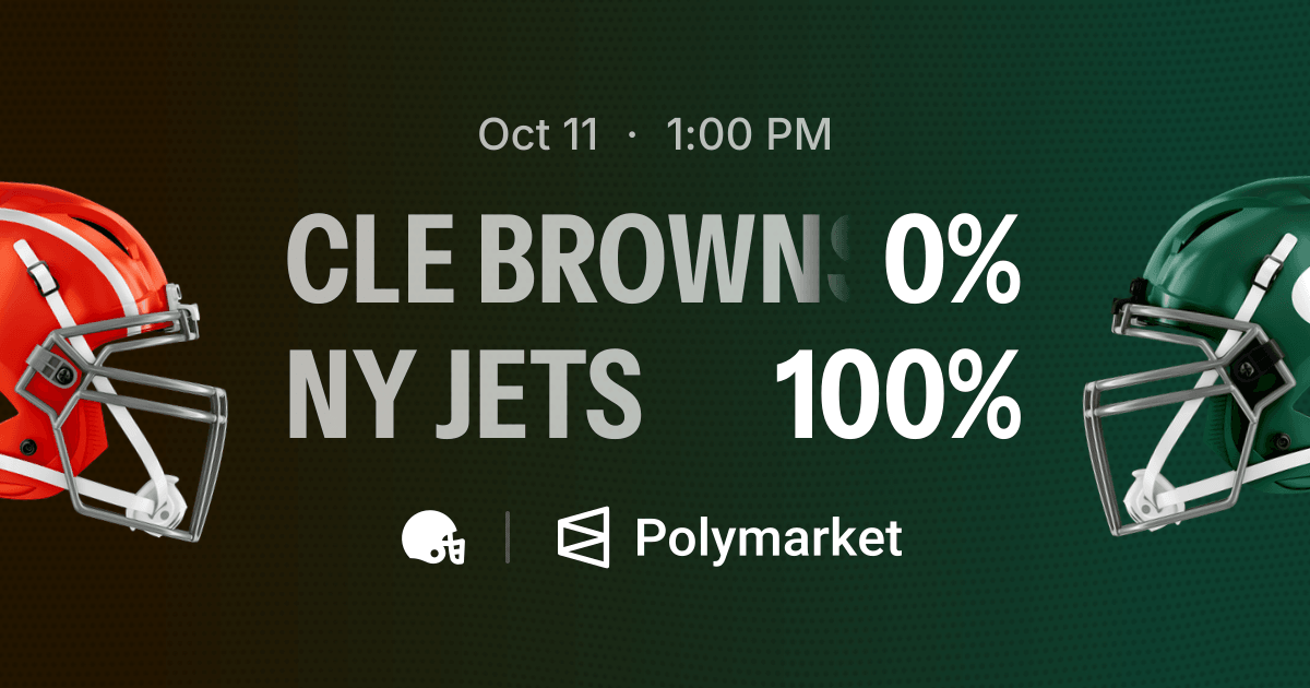 CLE Browns vs. NY Jets | Polymarket