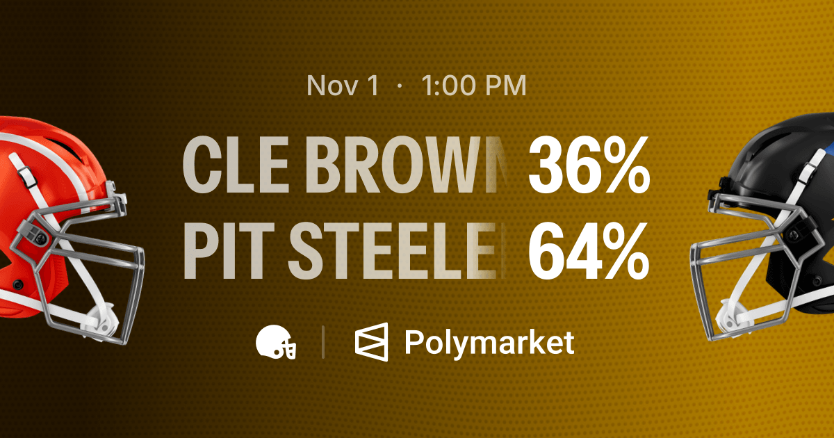 CLE Browns vs. PIT Steelers | Polymarket