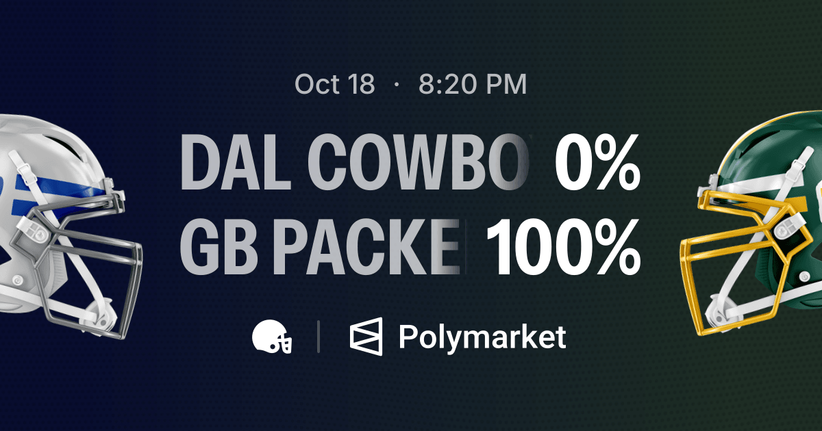 DAL Cowboys vs. GB Packers | Polymarket