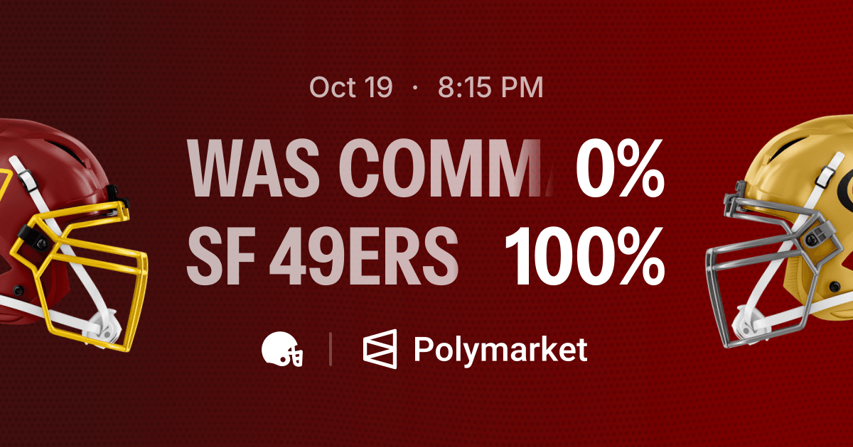 WAS Commanders vs. SF 49ers | Polymarket